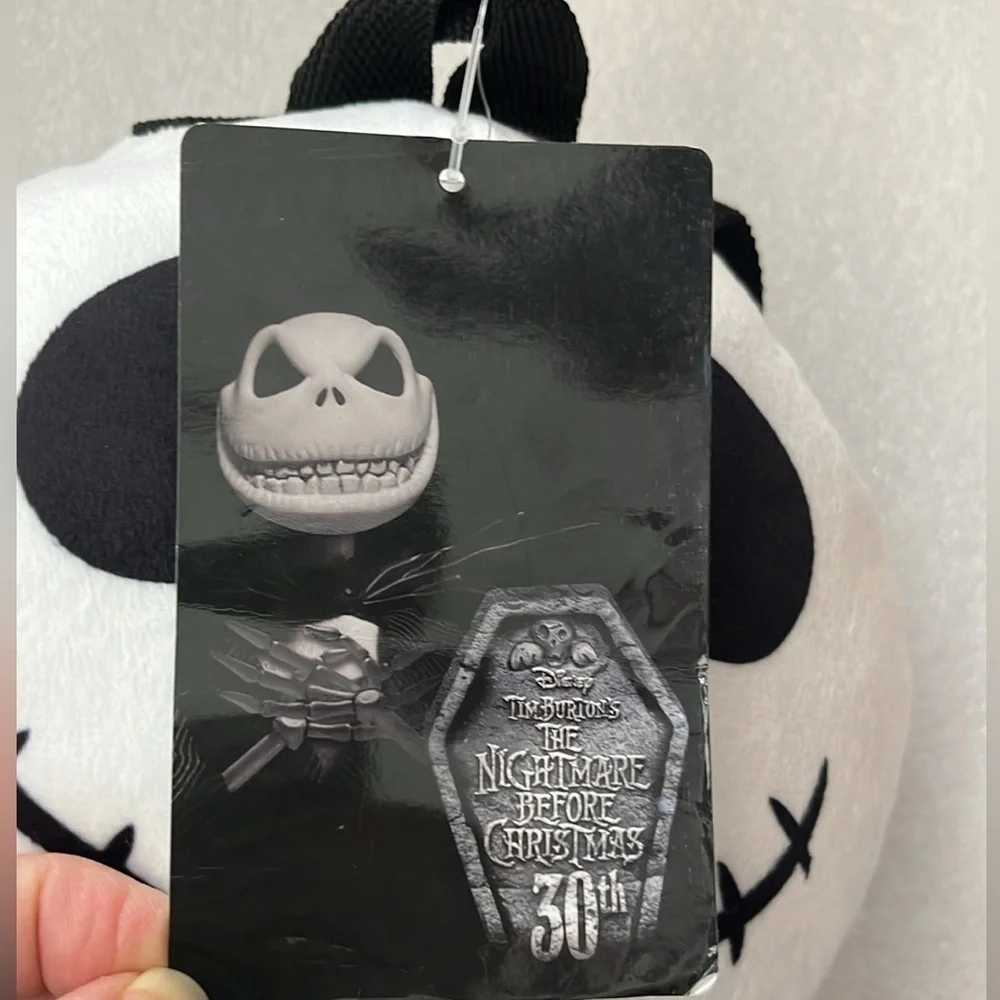 🆕 Jack Skellington Backpack Mini Nightmare  Before Christmas Stuffed Plush Zip